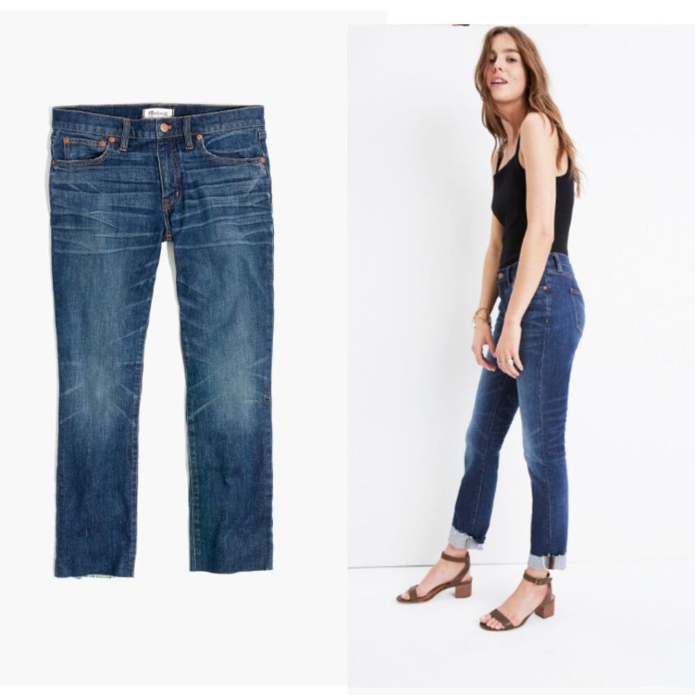 Madewell - The Slim Boyjean Raw-Hem Edition G7200 | Size 27 | Creston Wash Blue